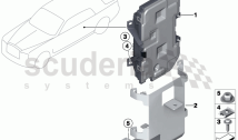 MMI unit, rear compartment