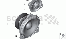SINGLE PARTS F FRONT DOOR LOUDSPEAKER