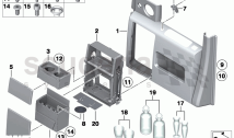 Rear door drinks cabinet