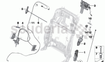 Seat, front, backrest electr.