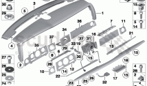 Instrument panel, upper part