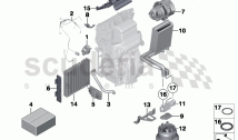 Rear-cabin air conditioner