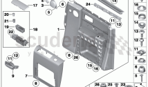 Door trim, rear