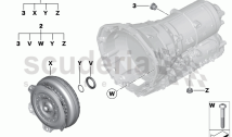 GA8HP90Z Torque converter/seal elements