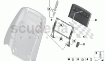 Seat, front, rear panel II