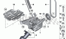 Lubrication system/Oil pump with drive