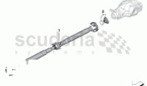 Propeller shaft, flex. disc/insert nut