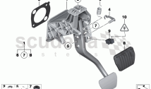 PEDALS SUPPORTING BRACKET/BRAKE PEDAL