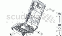 Seat frame, Business seat