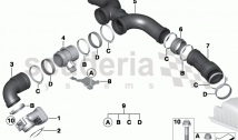 Air duct, fuel injection system