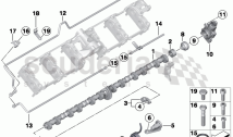 Valve timing gear, eccentric shaft