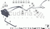 Transmission oil cooler/oil cooler line