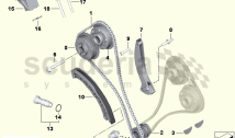 Timing chain, cylinders 1-6
