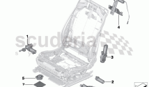 Seat, front, actuations electr.