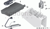 Indiv. parts, phone handset/mountg Japan