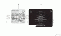 Information plate, fuel