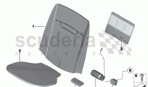 Seat heating/lumbar support, front