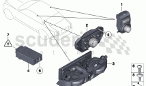 Operating unit, automatic rear-cabin A/C