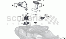 Fuel filter/pump/fuel level sensor