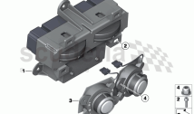 Control unit, rear ventilation