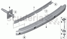 Carrier, bumper rear