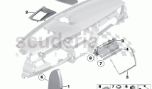 Mounting parts, instrument panel, top