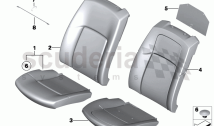 Seat, front, cushion, & cover, basic seat