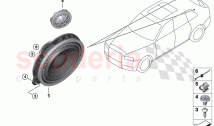 Single parts speaker D pillar