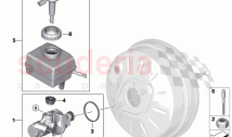 Brake master cylinder expansion tank