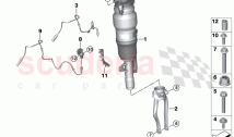 Air spring strut front