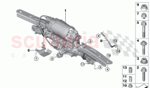 Actuator HSR mounting parts control unit