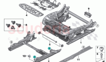 Seat front seat frame