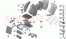 Seat rear cushion cover comfort seat