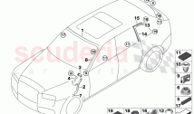 Glazing mounting parts