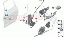 Locking system door rear