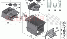 Storage comp cen console rear pass comp