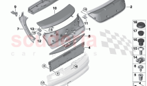 Trim panel trunk lid