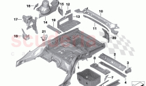 Floor parts rear interior