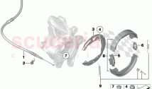 Parking brake brake shoes