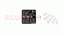 Information plate fuel