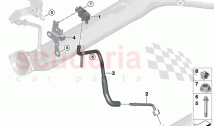 Petrol partic filter sens mounted parts
