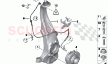Carrier wheel bearing front