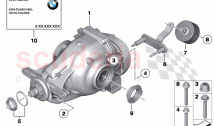 Rear axle drive
