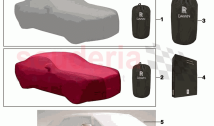 Car cover interior tailored
