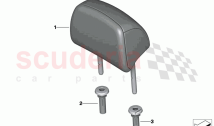 Rear seat head restraint
