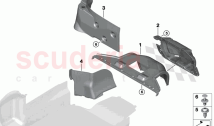 Trim panel trunk partition