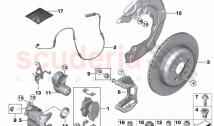 Rear wheel brake