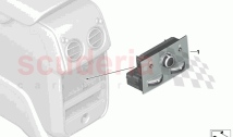 Operating unit automatic rear cabin A C