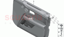 Door trim panel front
