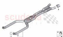 Front exhaust system